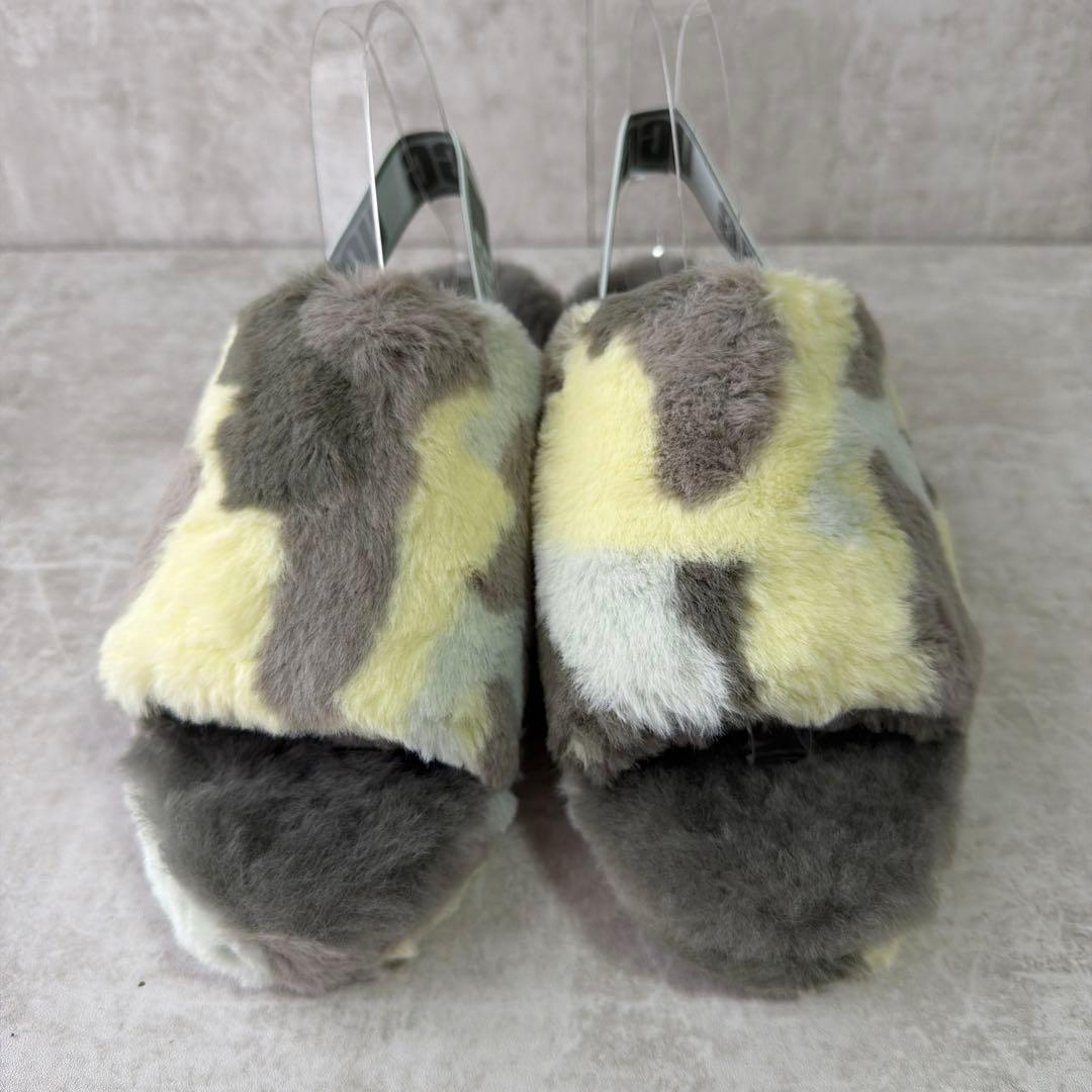 ⭐️未使用⭐️UGG アグ フラッフイヤー スライド サンダル 25cm カモフラ柄