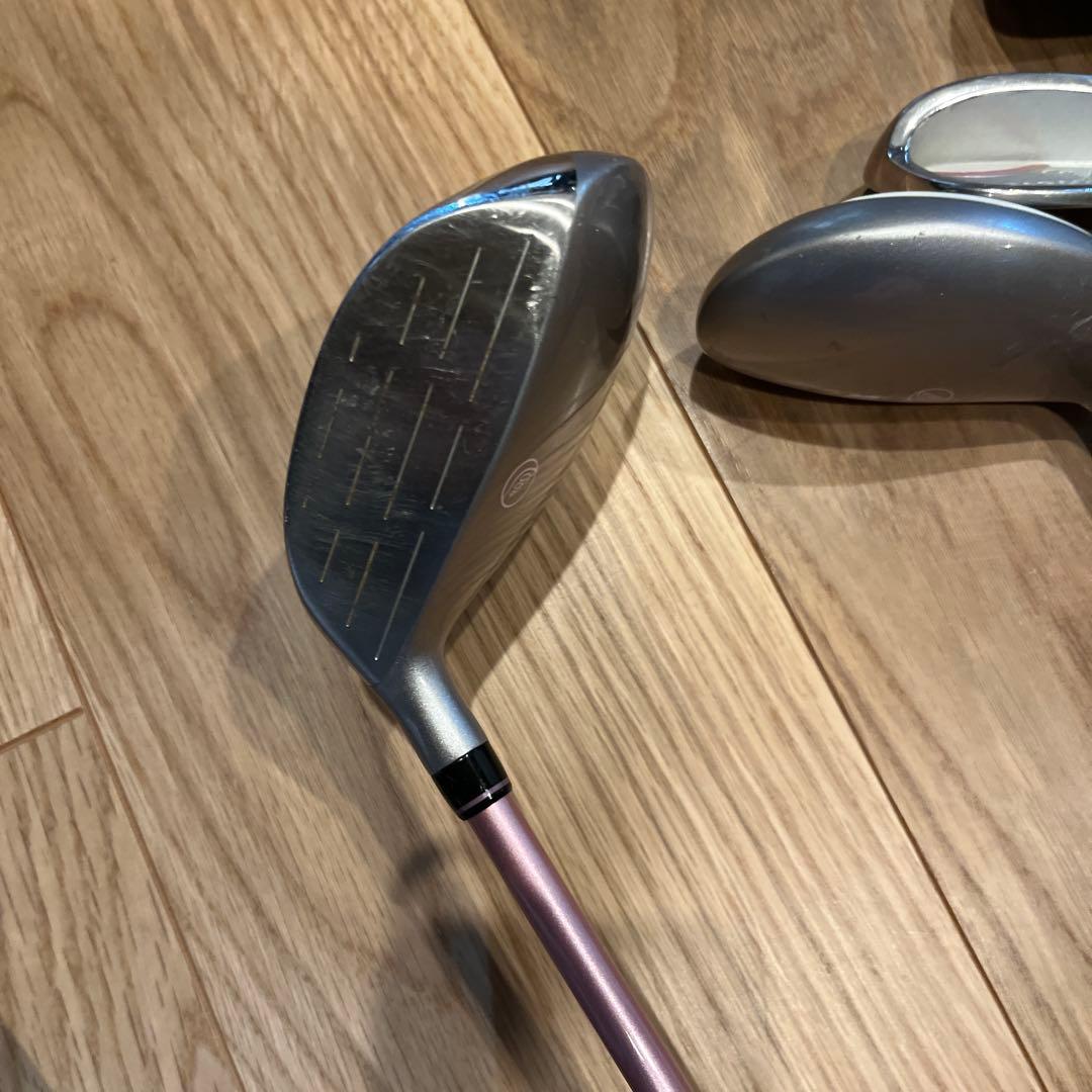 paradisoレディースゴルフクラブセット 7本 ピンク右利き用