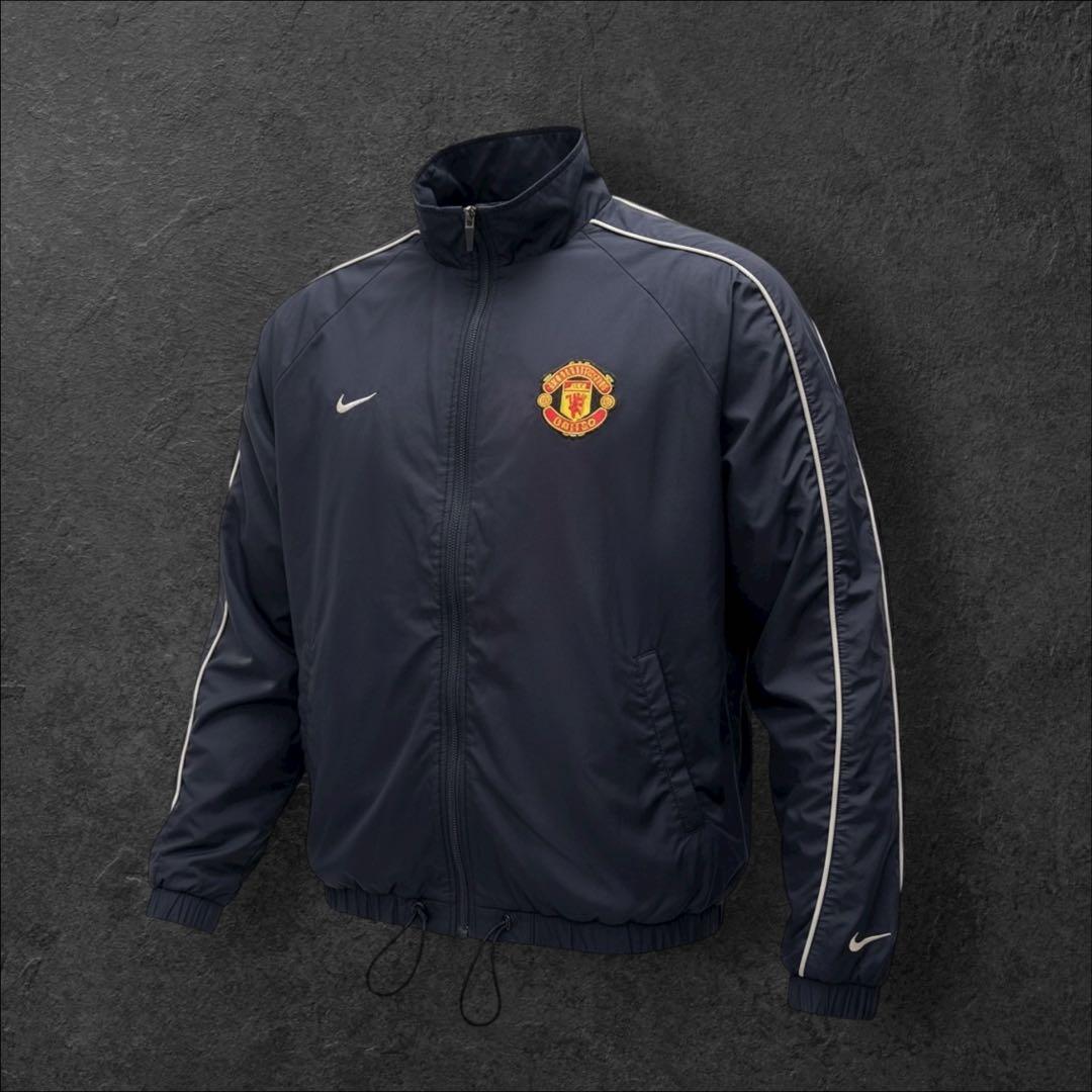 00s nike マンチェスターU 短丈　ドローコード　ナイロンジャケット M