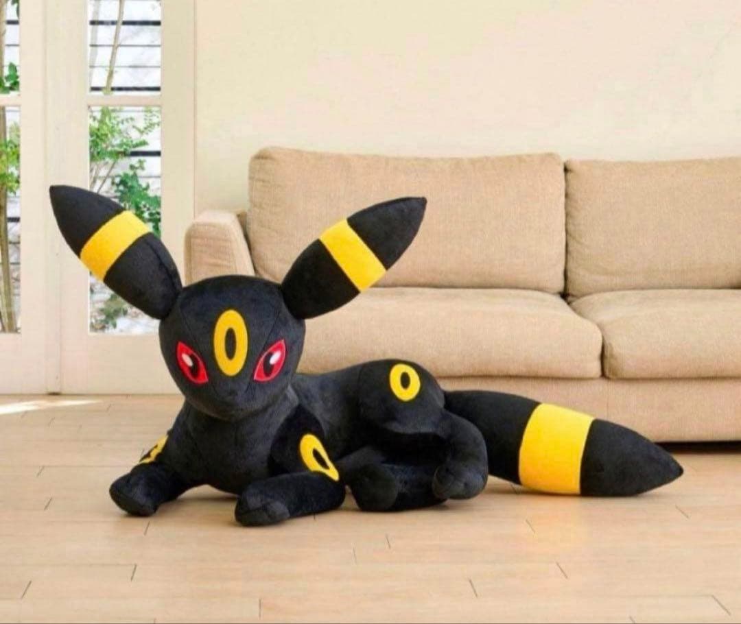 ポケモンセンター ぬいぐるみ 等身大 ブラッキー 寝そべり ポケットモンスター