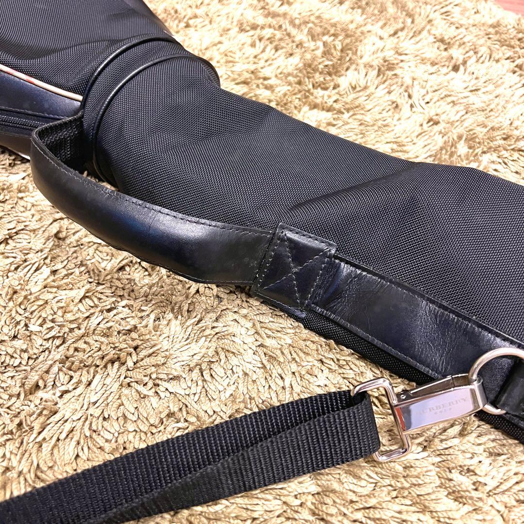 希少　BULBERRY 三陽商会品　ゴルフバッグ　クラブバッグ　ブラック　レザー