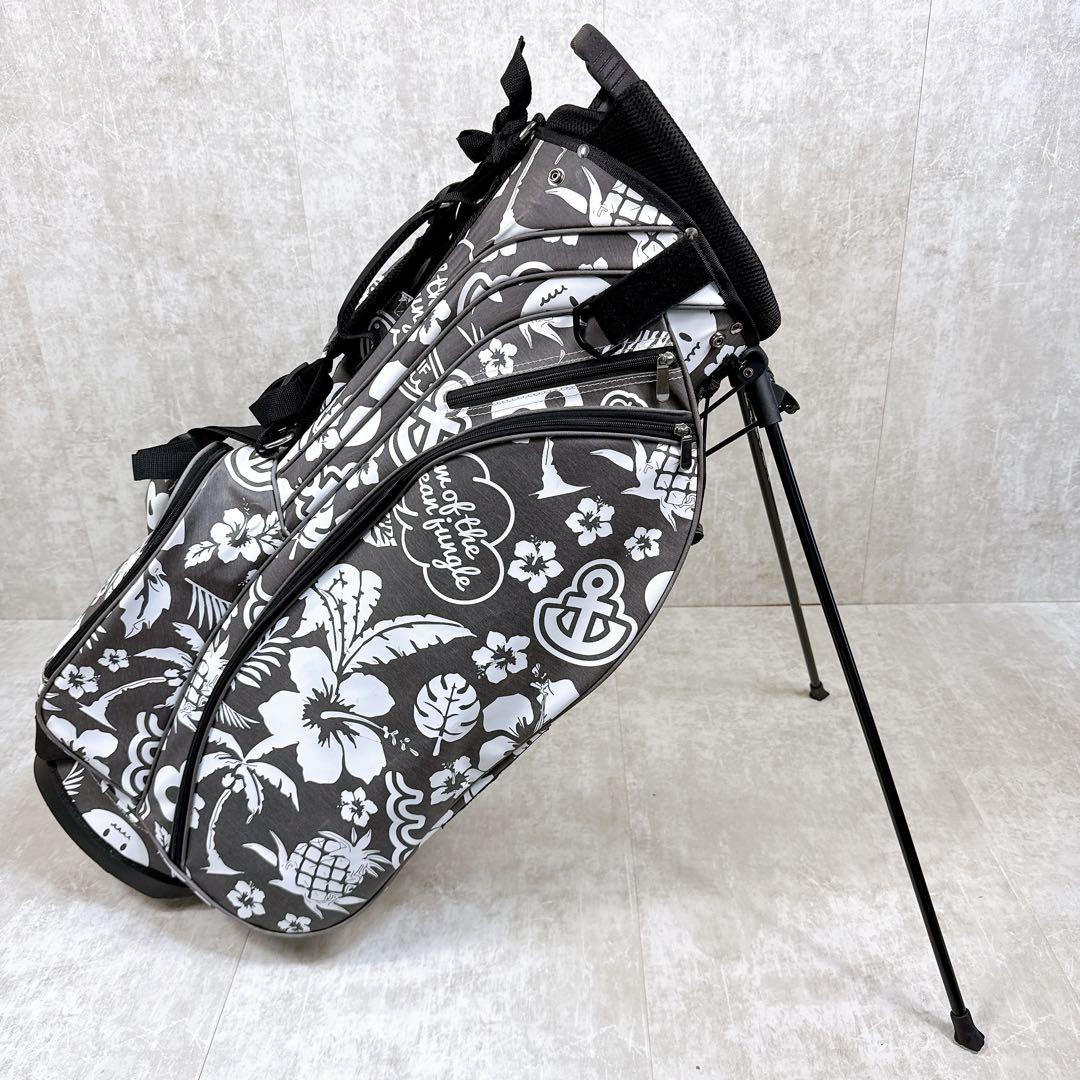 美品 MUTA MARINE ムータマリン スタンド キャディバッグ アロハ柄