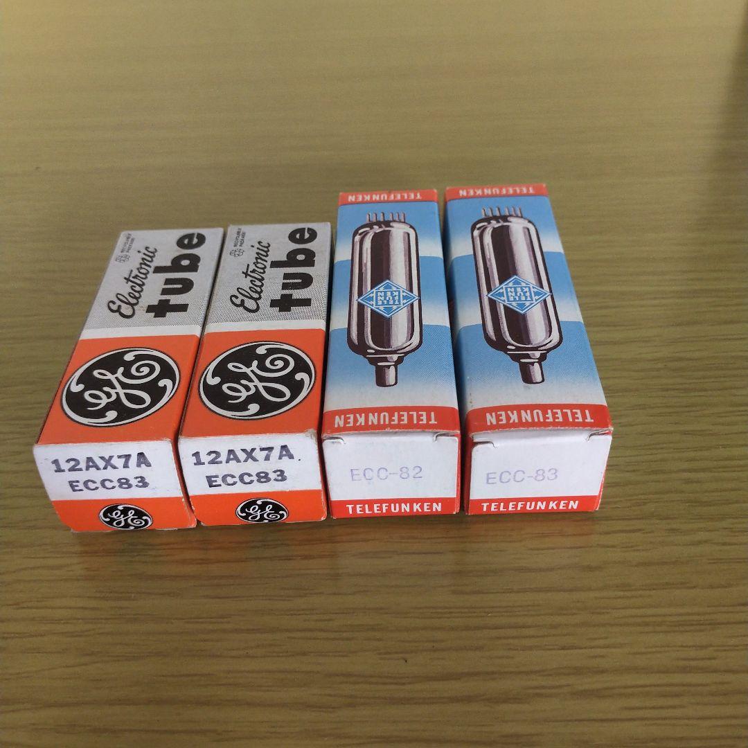 Telefunken GE 真空管12AX7 ECC83 ECC82 4本セット
