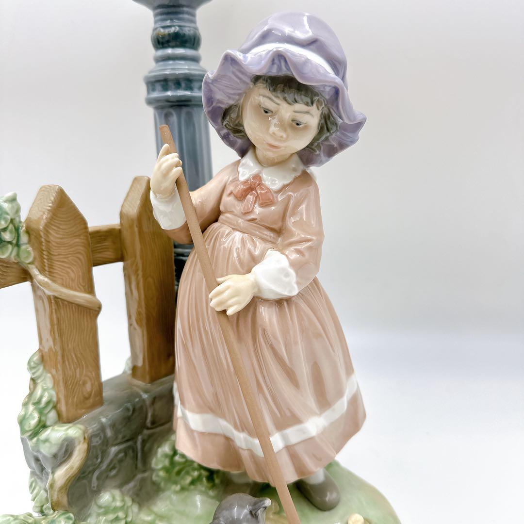 絶版 激レア♡リヤドロ♡ 秋の掃除 LLADRO 少女 猫 フィギュリン