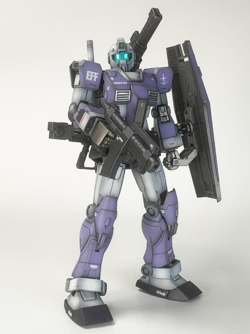 ジム(モロッコ戦線仕様)RGM-79 HG1/144 ガンプラ全塗装完成品
