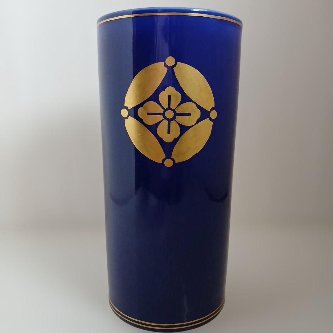 遠州流　花入れ　京焼西村徳泉作大徳寺孤篷庵小林卓巌箱書き 　27.5cm