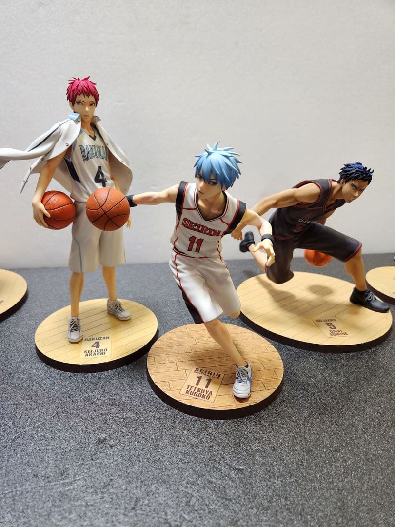 黒子のバスケ　メガハウス　黒子　赤司　青峰　緑間　紫原リペイント　リタッチ完成品