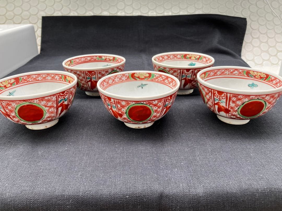 赤絵小鉢10客セット