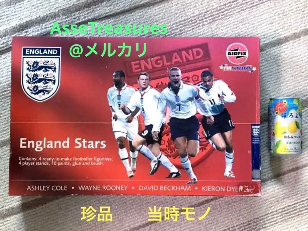 珍品 AirFix サッカー イングランド代表 ベッカム他4人セット プラモデル
