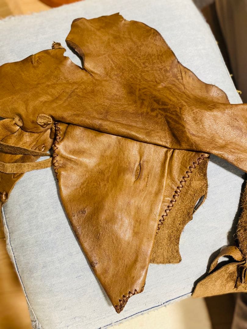 本革 レザー ブラウン ウエストポーチ ヒップバッグ ボヘミアン ギャル 海外