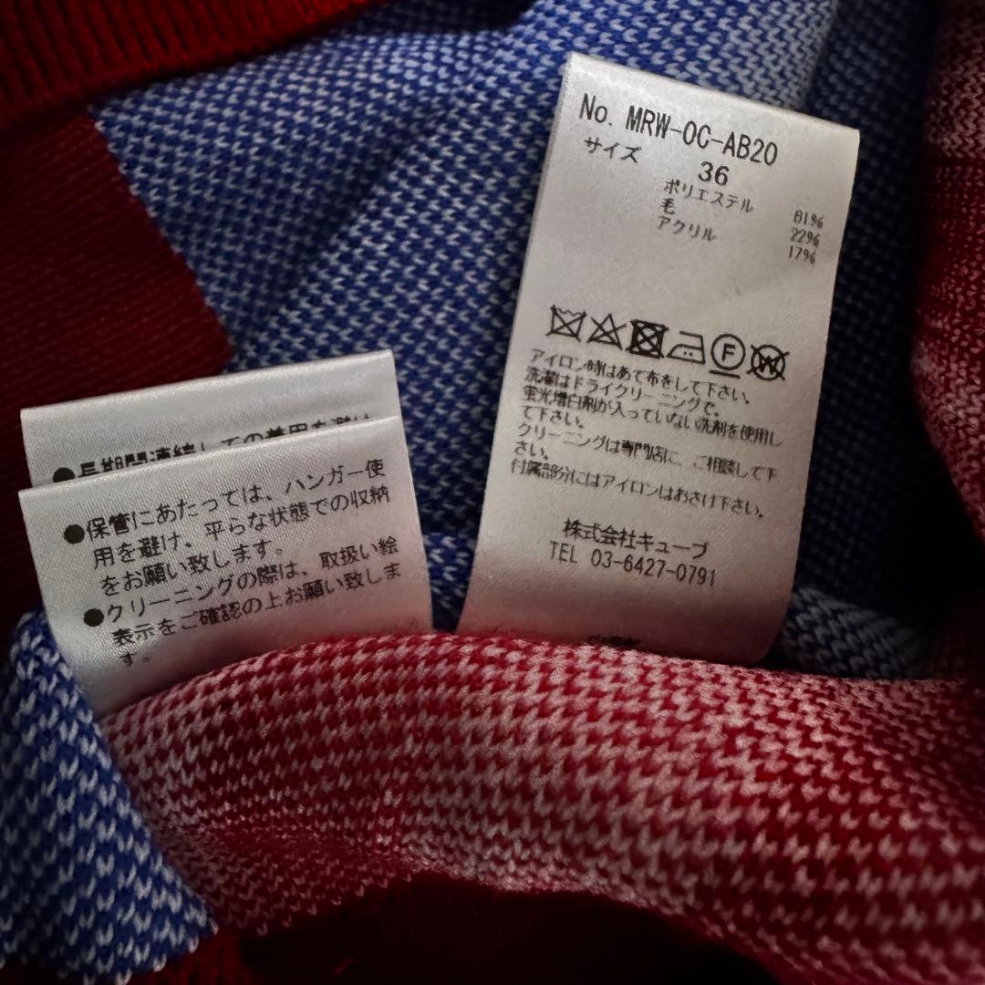 MARK ＆ LONA マークアンドロナ ウール混 ニット ポロシャツ 長袖