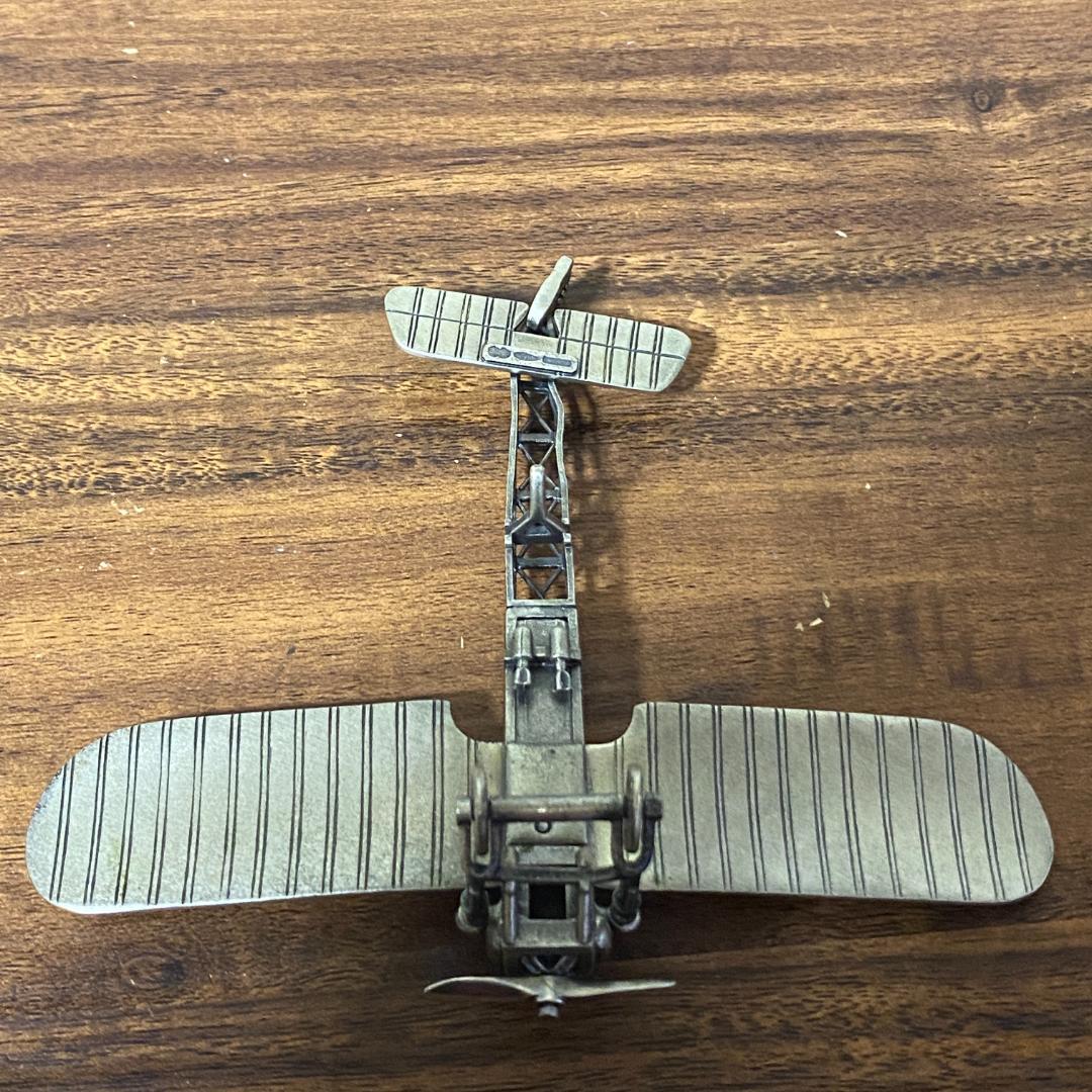 UNOAERRE シルバー800 飛行機 置物 72.8g