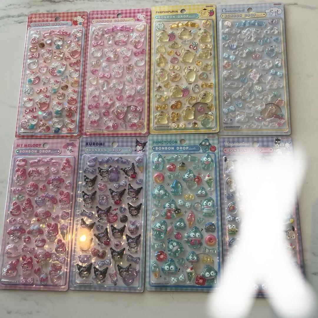 【りったん】 サンリオ ボンボンドロップシール 第2弾 7種セット