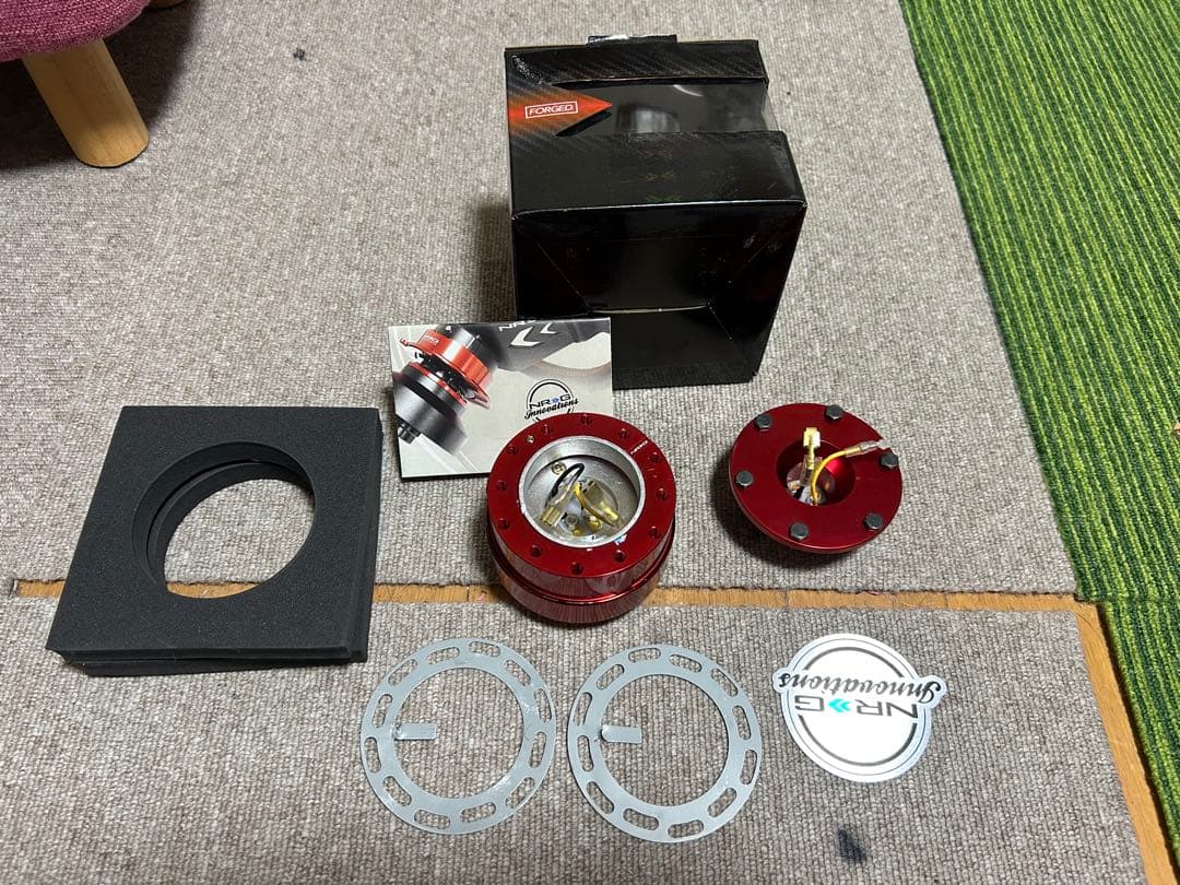 クイックリリース NRG製　ステアリングボス レンチン音