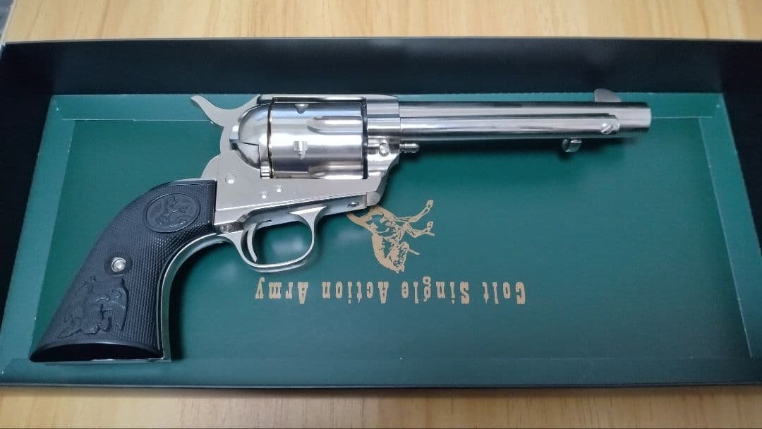 タナカワークス　SAA　ペガサス2　アーティラリー　ニッケルフィニッシュ