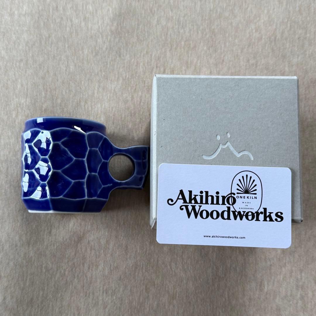 M新品 AKIHIRO WOODWORKS JINCUP セラミック ブルー