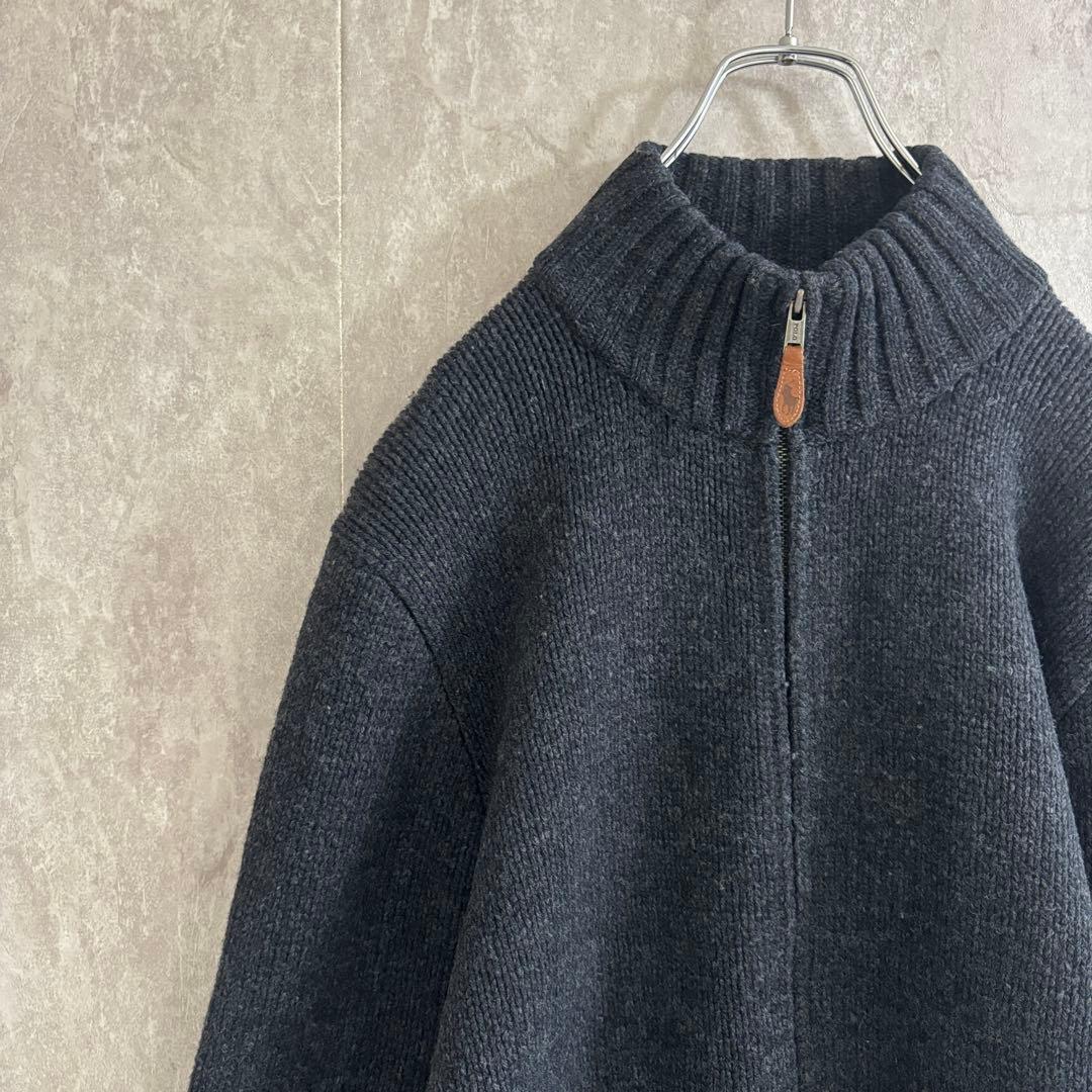 Polo by Ralph Lauren 90s ポロ ドライバーズニット 黒