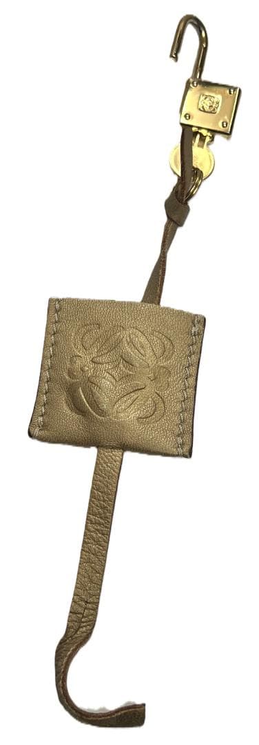 ロエベ カデナ＆キー＆クロシェット 南京錠 ゴールド 中古品 (93085)