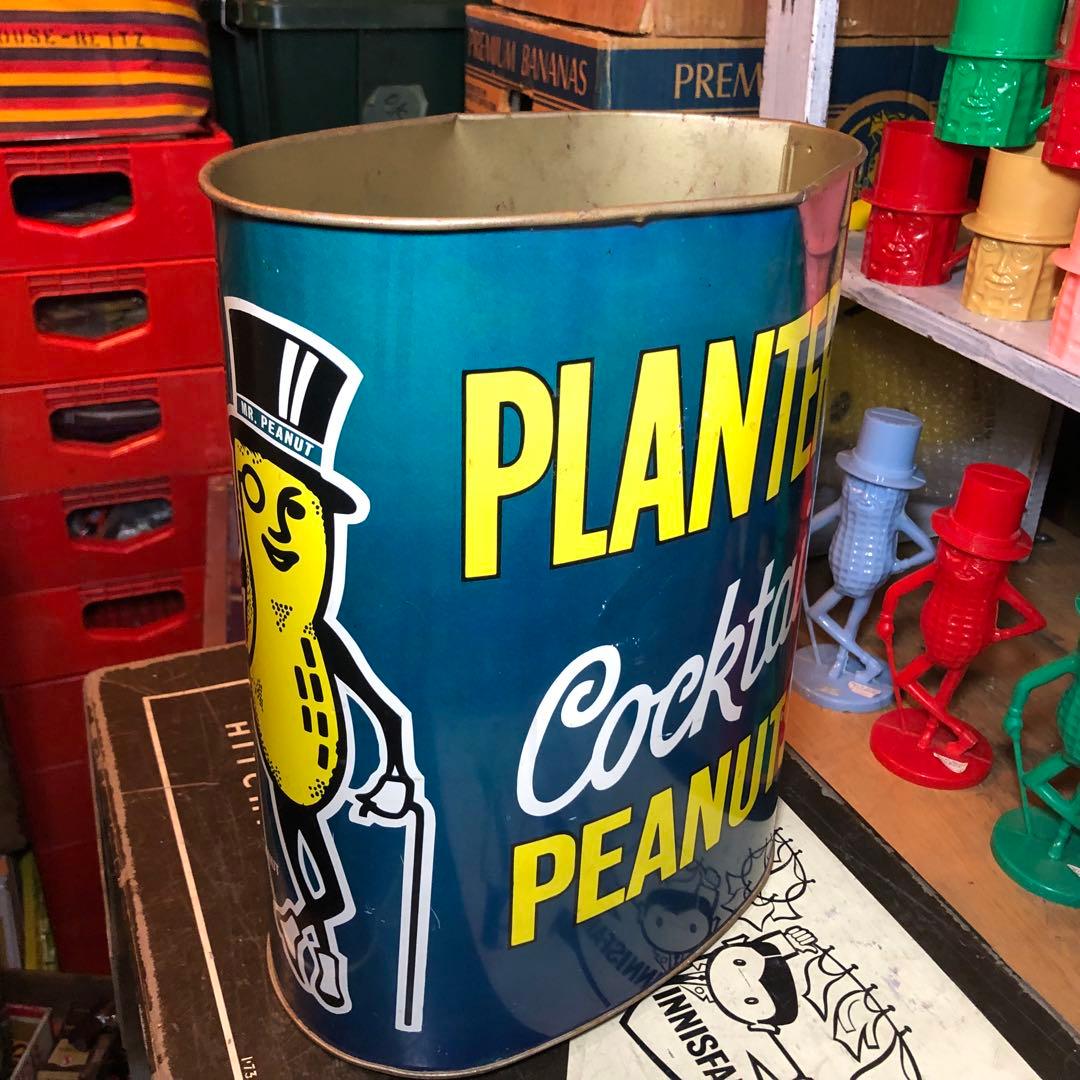 ミスターピーナッツ　1970s ゴミ箱　ビンテージ
