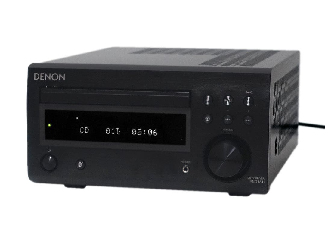 美品 DENON RCD-M41 CDレシーバー ブラック 2019年製 動作品