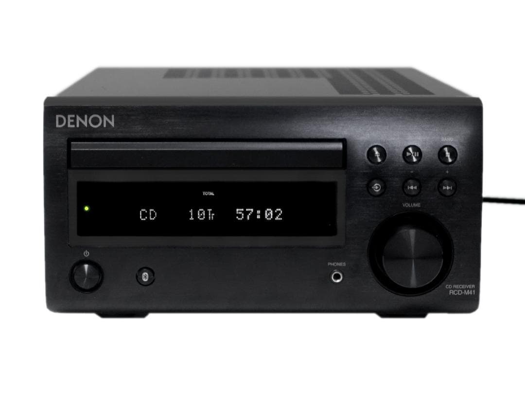 美品 DENON RCD-M41 CDレシーバー ブラック 2019年製 動作品