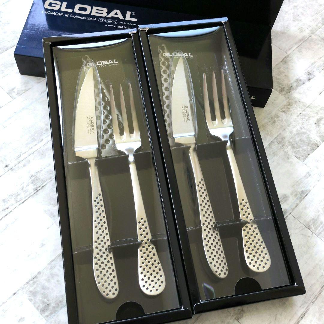 グローバル GLOBAL ステーキナイフ＆フォークセット　日本製　カトラリー