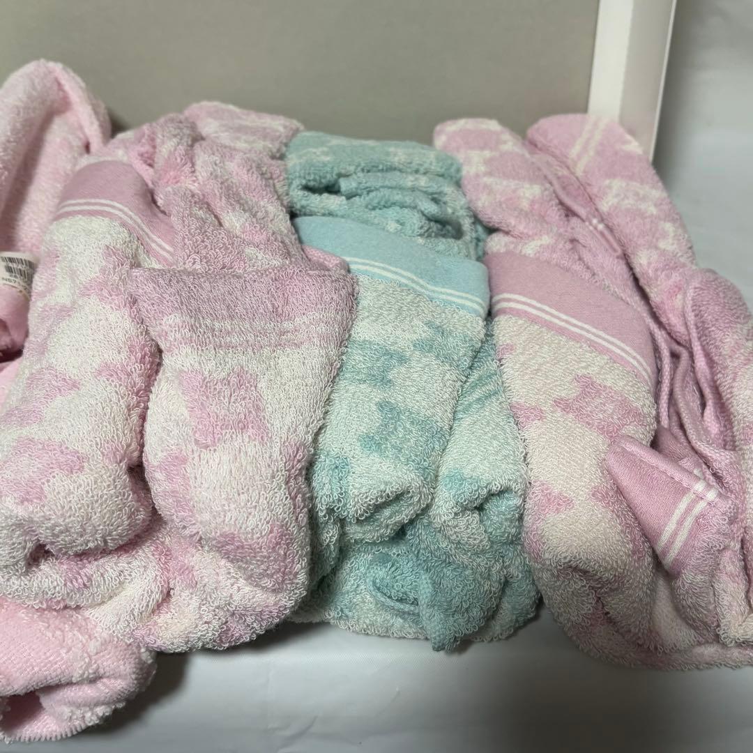 CELINE セリーヌ　フェイスタオル×5 トリオンフ　マカダム総柄　廃盤希少