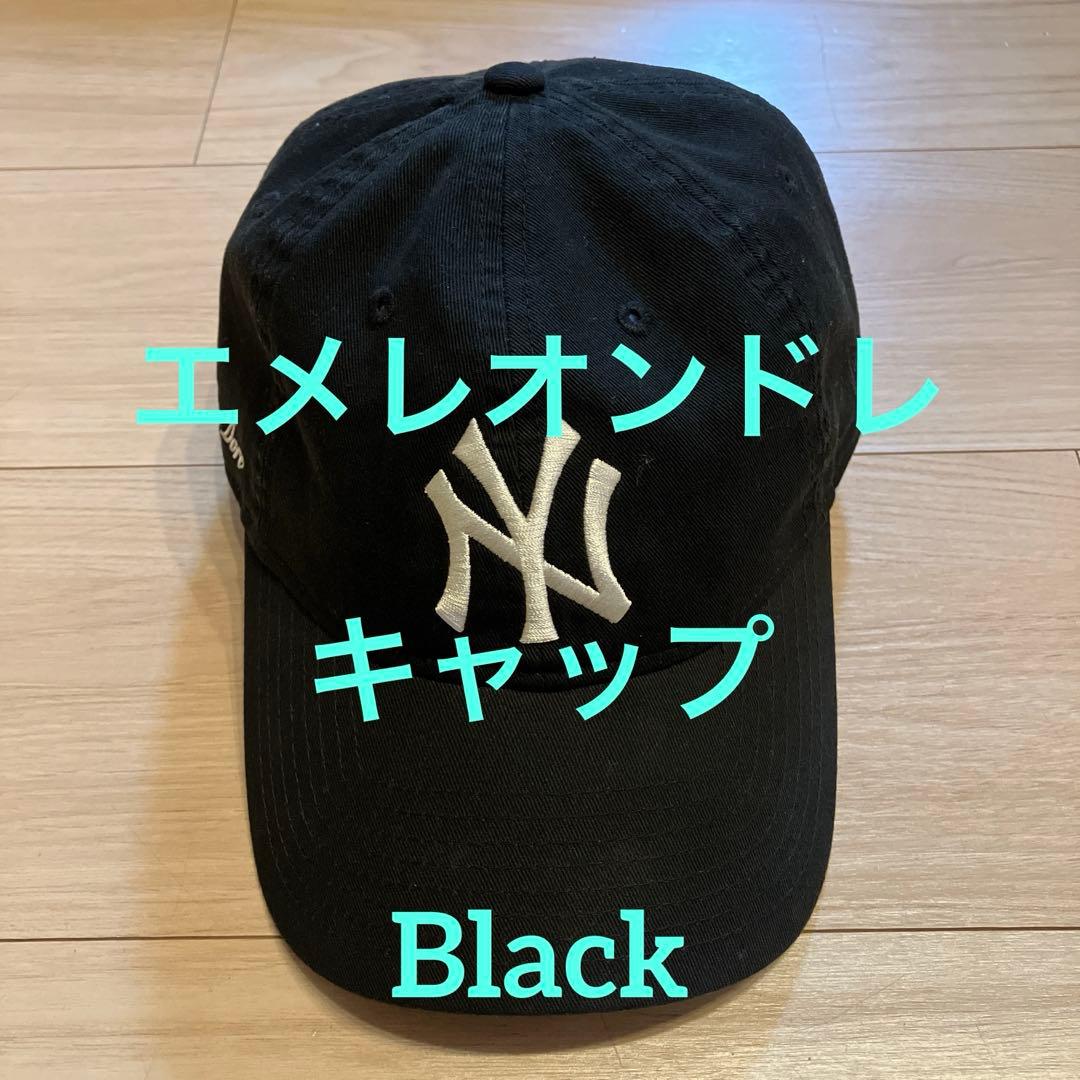 エメレオンドレ　ニューエラ　ヤンキース　キャップ　ブラック　ovy