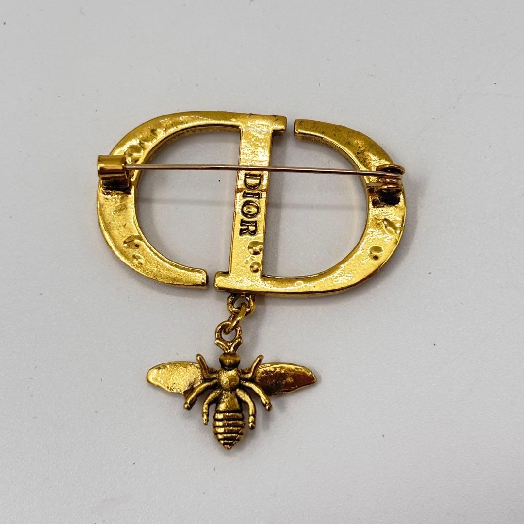 Dior ビジュー付きブローチ 蜂モチーフ　ヴィンテージ