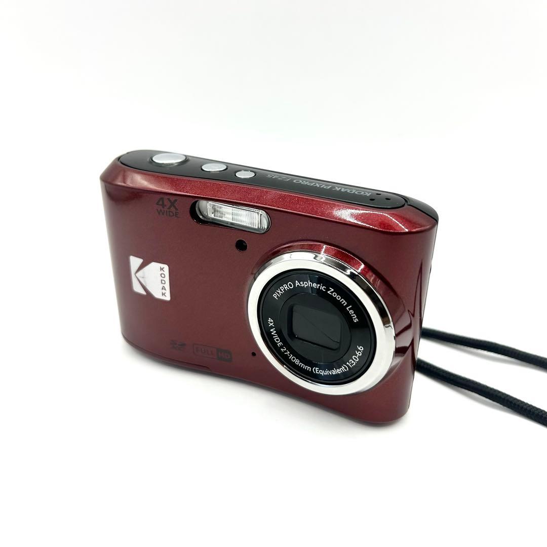 デジタルカメラKODAK PIXPRO FZ45 レッドモデル 乾電池式
