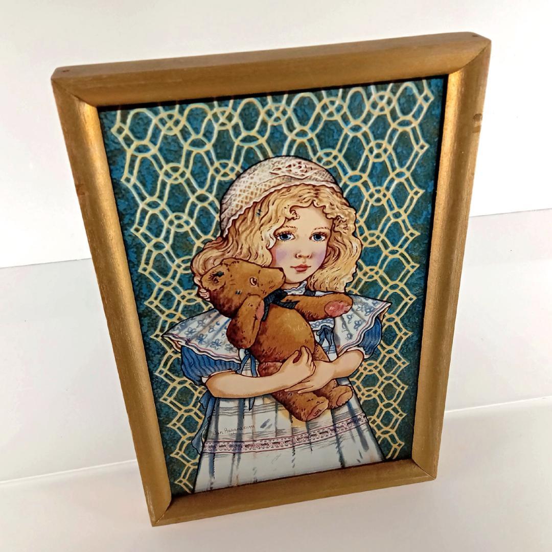 ジャン・ハガラ ステンドグラス 少女とお人形 アン　グラスマスターズ社