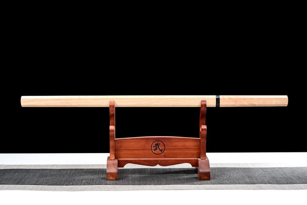 26寸六角八面白楡素装唐刀  武具　刀装具　日本刀　模造刀   居合刀 『嵐切』