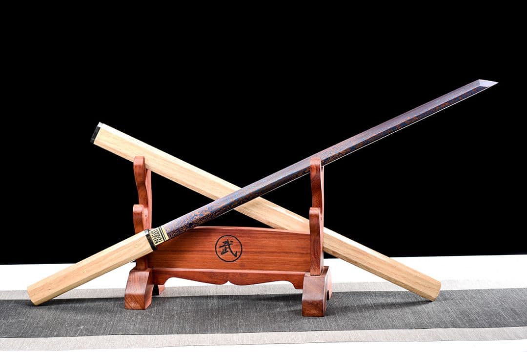 26寸六角八面白楡素装唐刀  武具　刀装具　日本刀　模造刀   居合刀 『嵐切』