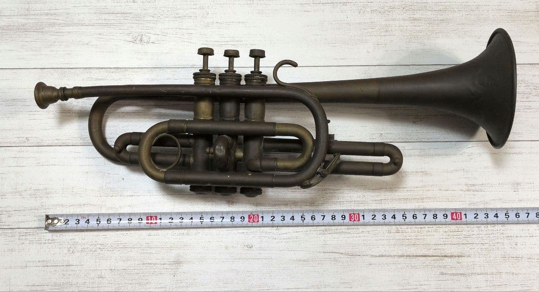 アンティークトランペット 　インテリア置物（詳細不明 動作未確認） ジャンク品