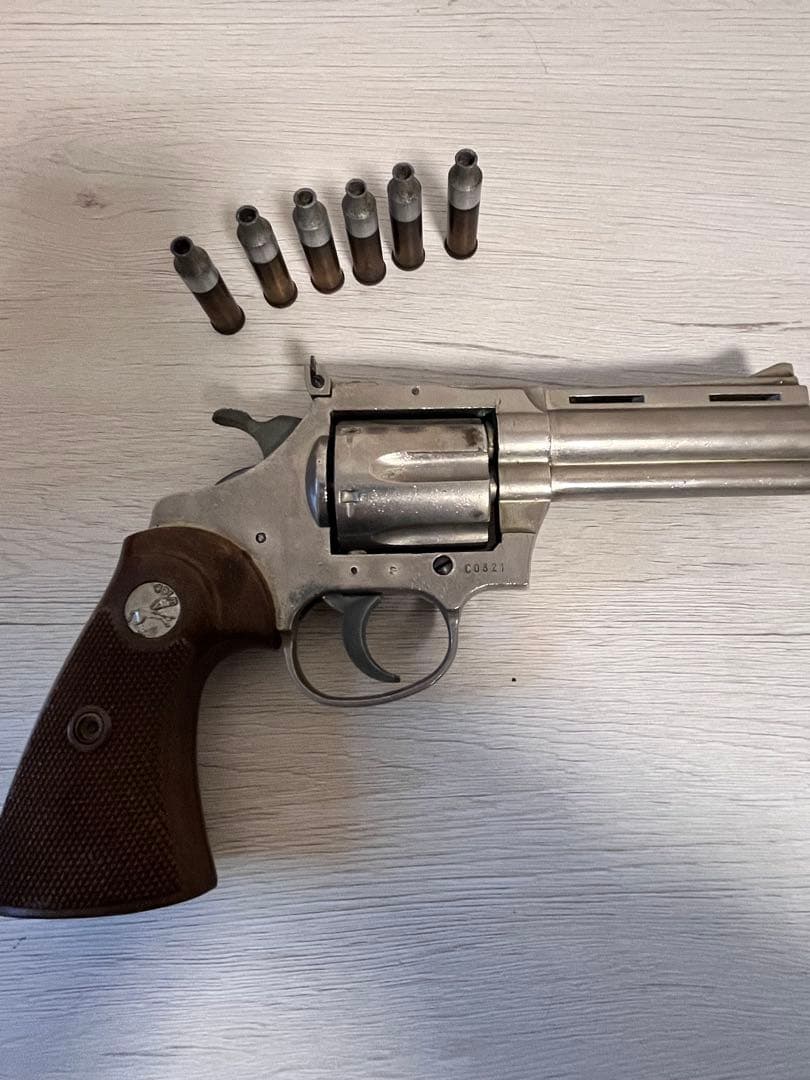 CMC 金属製シルバーリボルバー モデルガン　ビンテージ