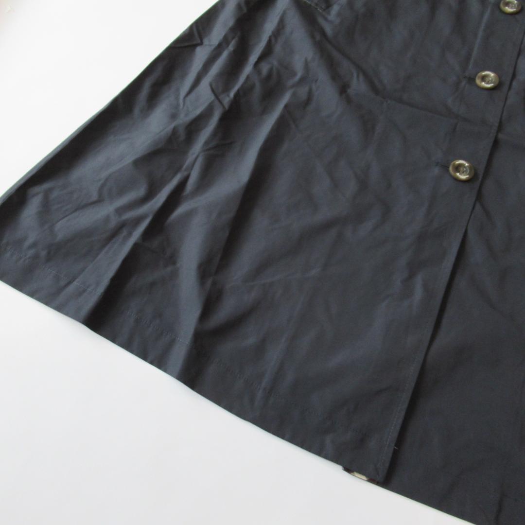 アクアスキュータム未使用ネイビー トレンチデザイン レインコート L 1/2