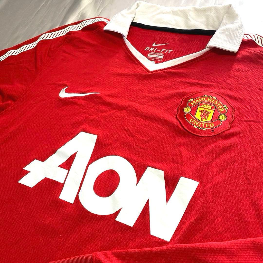 NIKE マンチェスターユナイテッド 10/11 長袖 ホーム ユニフォーム L