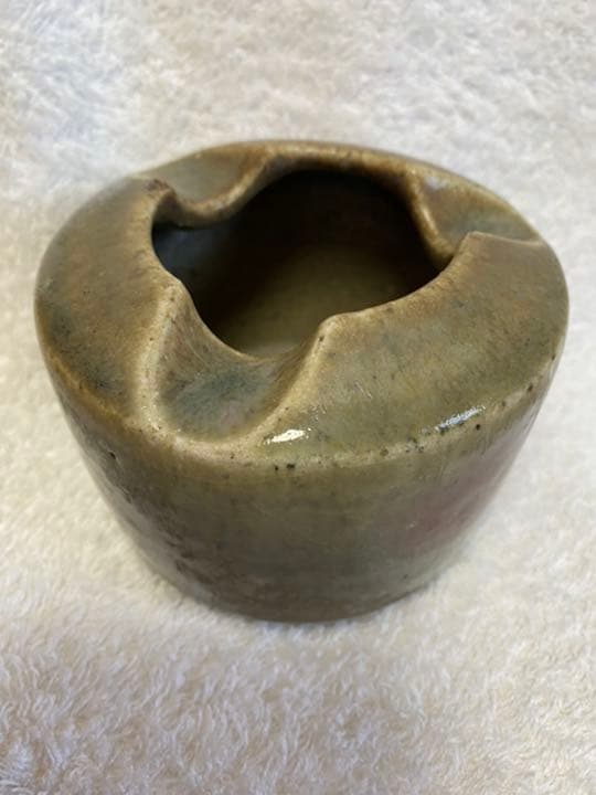 #希少陶器河合寛次郎高橋一智作飛辰砂紬灰落　超レア品