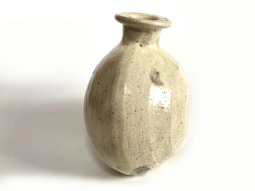 陶芸家　桃源窯　吉田喜彦　横瓶　扁壺　花瓶　花入　李朝　粉引　師　荒川豊蔵