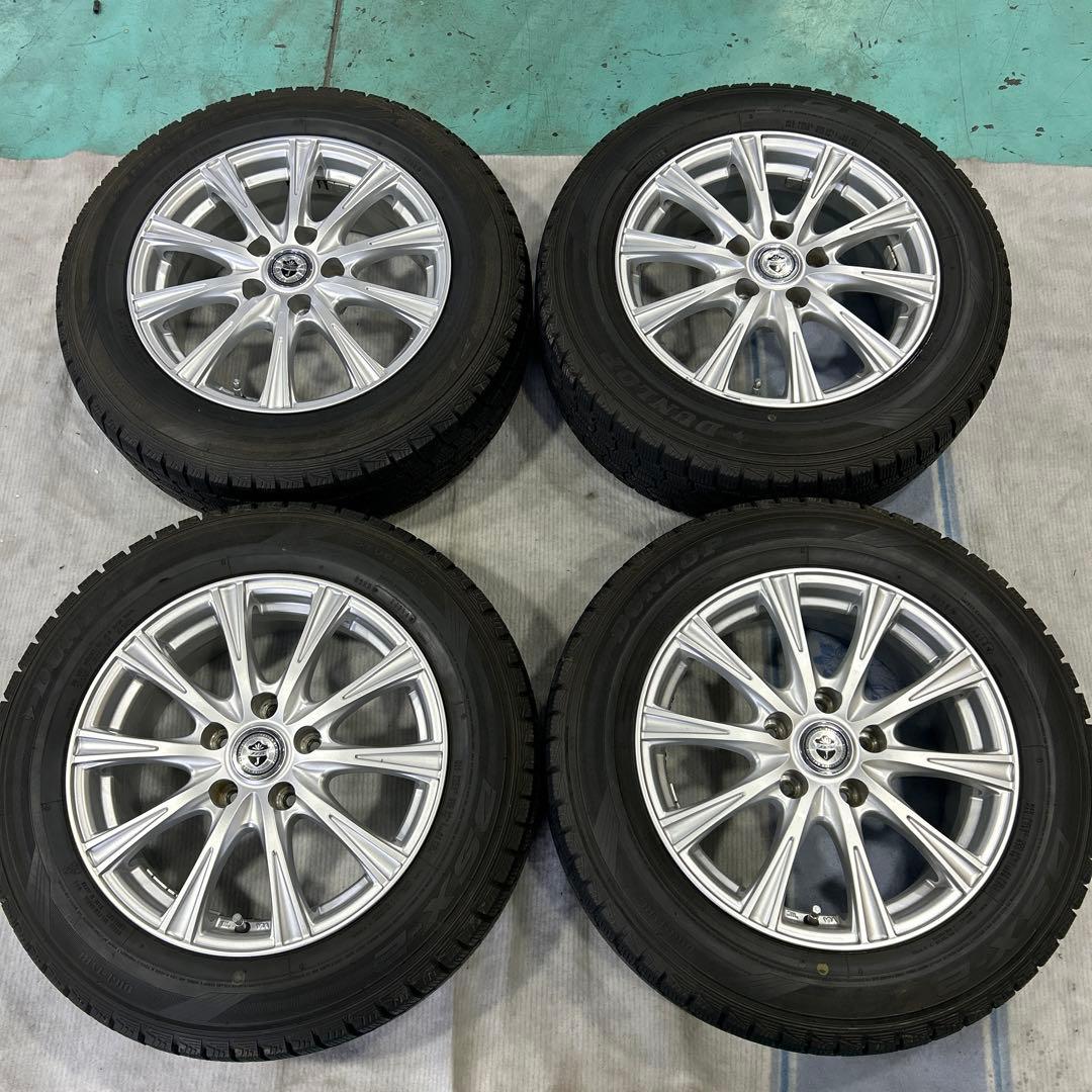 【溝9割以上】スタッドレスタイヤ205/60R16 Weds製ホイール 付き