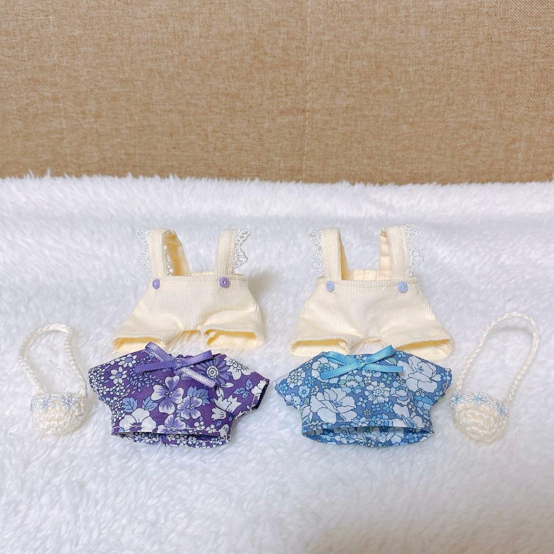 ゆず/チルぬい服[コーデュロイ2点]青・紫[グレンチェック3点] 黒・茶