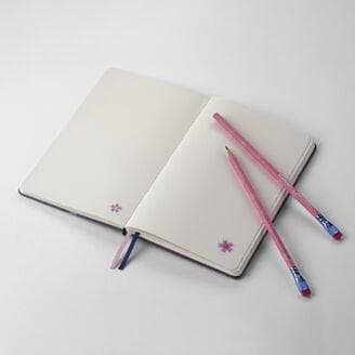 モレスキン 2025年 さくらノート ラージ 2冊 ＆ 鉛筆4本 BOXセット