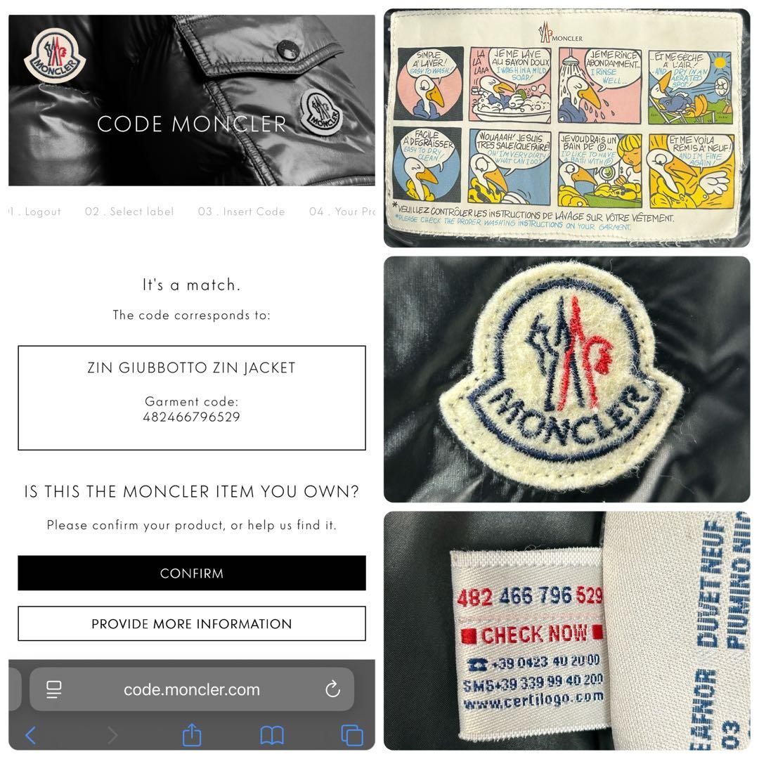 美品✨ モンクレール MONCLER ZIN ジン ダウンジャケット ブラック