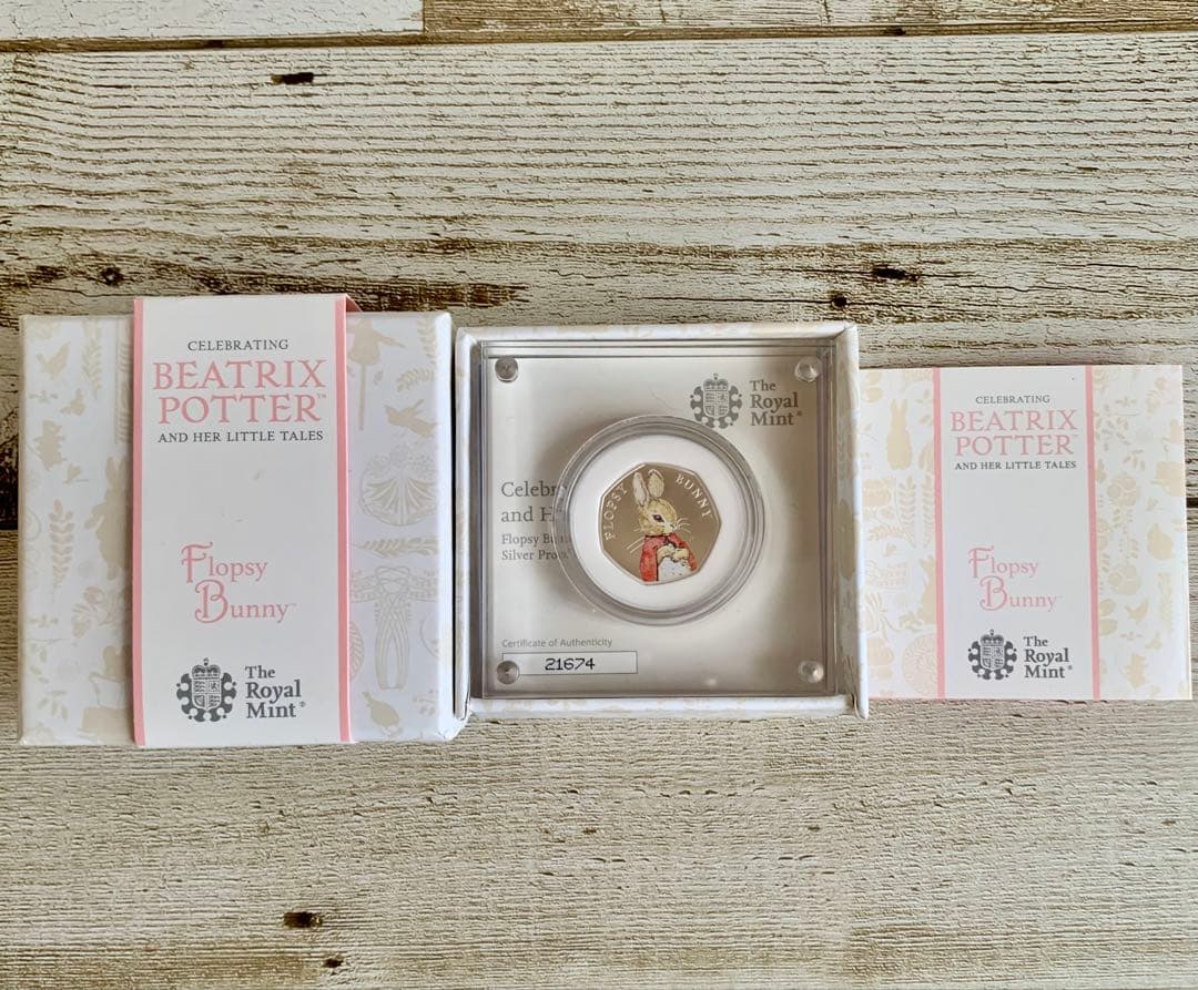 2018年 フロプシー プルーフ銀貨 ビアトリクスポター ピーターラビット