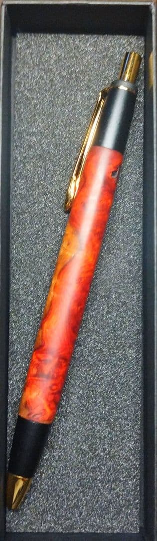 最上級　花梨紅白　シャープペンシル　野原工芸似　あけぼの工房 0.5