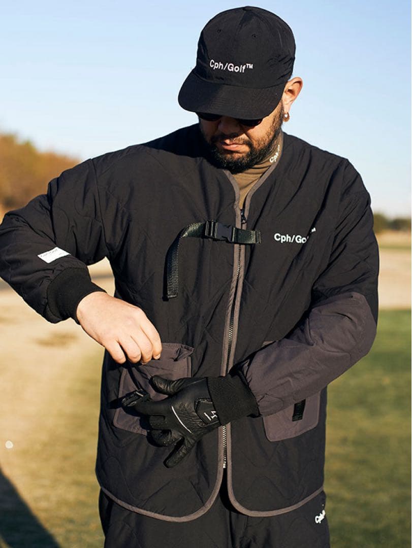 25FW　中綿ノーカラージャケット(メンズ)　CHG25-AW-J06 M