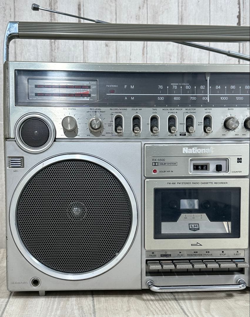 動作品|National ナショナル ラジカセ　RX-5500昭和レトロ　ラジオ