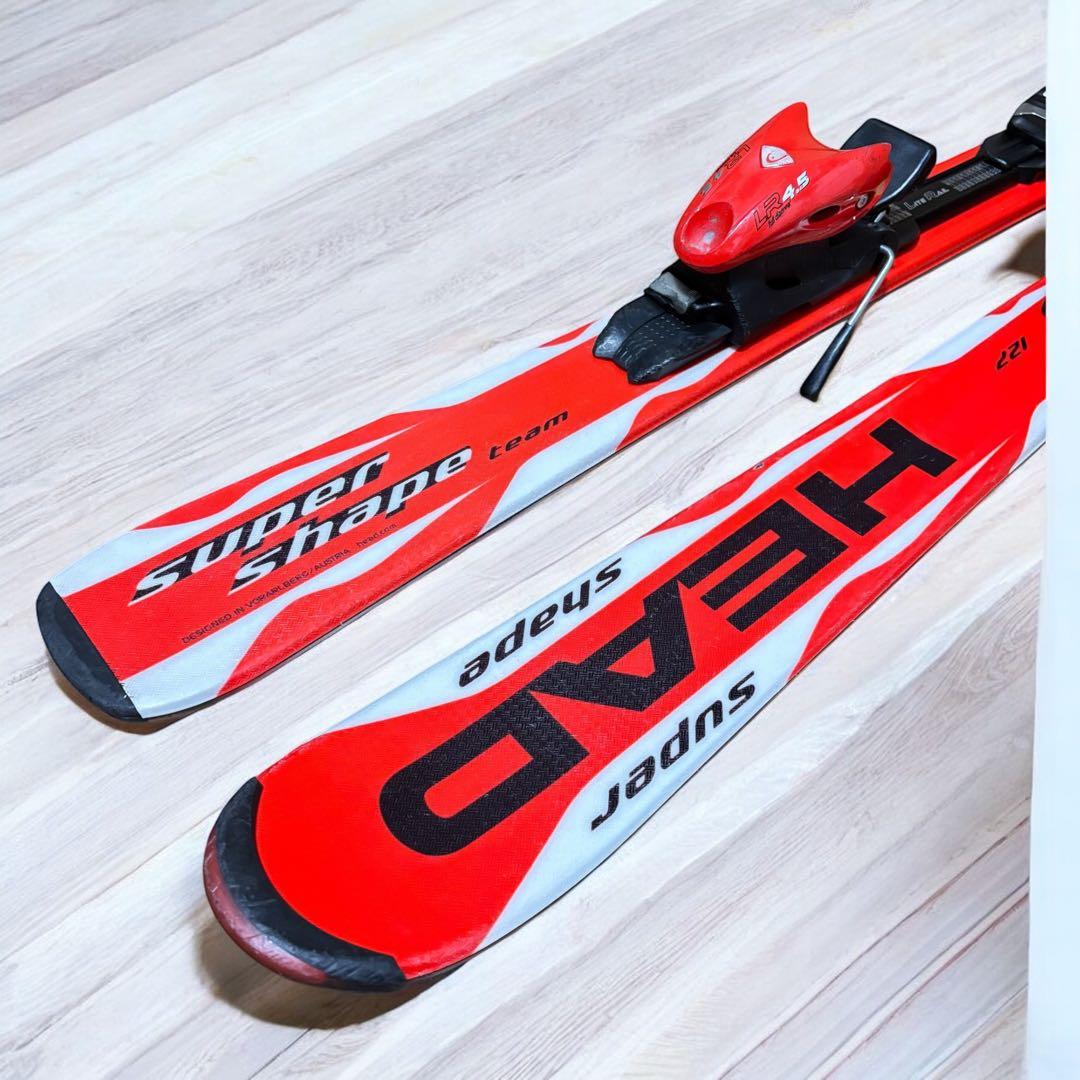 【ジュニア用】HEAD SUPER SHAPE 127cm スキー板 初心者向け