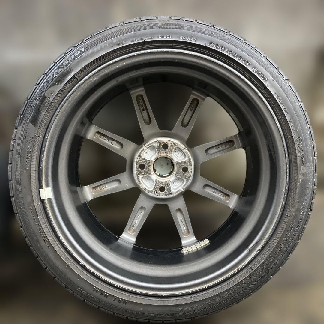 マツダ NDロードスターRF 純正17インチタイヤ&アルミホイール4本セット