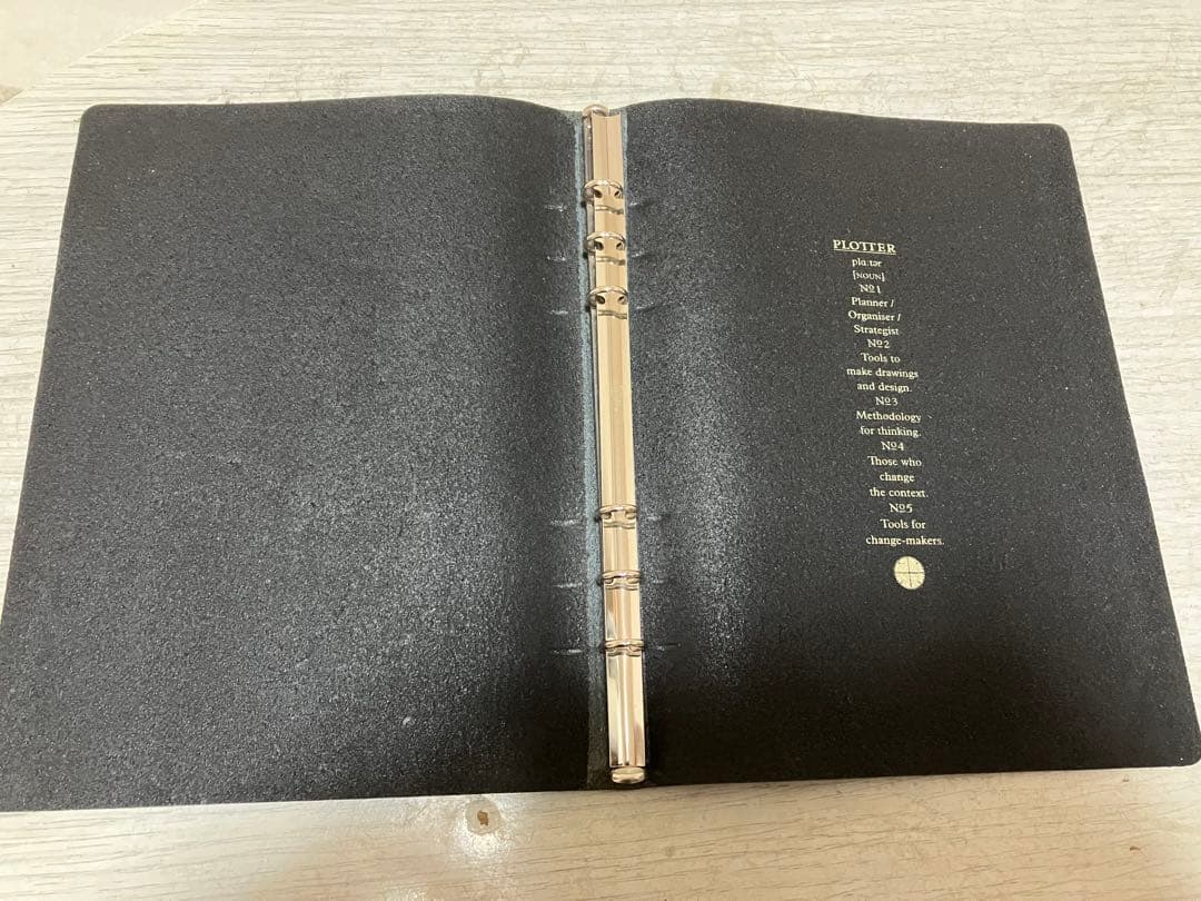 PLOTTER 6穴リングレザーバインダー A5サイズ